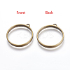 Vintage Findings Tibetan Style Alloy Ring Frame Pendants for DIY Resin Pendants X-TIBEP-M019-01AB-NF-1