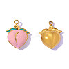 304 Stainless Steel Enamel Pendants STAS-OY017-25G-3