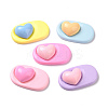 Cute Opaque Resin Cabochons RESI-L037-04-1