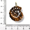 Natural Tiger Eye Pendants G-A287-01G-04-3