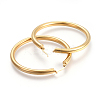 201 Stainless Steel Big Hoop Earrings LS-EJEW-A052-19D-G-2
