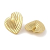 Stripe Theme Ion Plating(IP) 304 Stainless Steel Stud Earrings for Women EJEW-B050-18G-02-2
