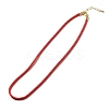 Nylon Milan Cord Necklace Making MAK-M028-01G-22-1