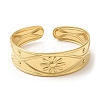 304 Stainless Steel Cuff Bangles BJEW-K267-05G-1