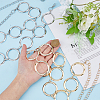 2Pcs 2 Colors Alloy Ring Link Chain Waist Belts FIND-FH0008-49-3
