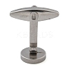 304 Stainless Steel Metal Buttons LS-STAS-M084-12G-02-2