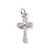 Brass Micro Pave Cubic Zirconia Pendants KK-C012-49P-1