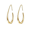 Teardrop Brass Dangle Earrings FS-WG1287F-01-1
