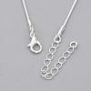 Brass Square Snake Chain Necklace Making MAK-T006-10A-S-2