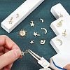 14Pcs 7 Style Brass Micro Pave Cubic Zirconia Charms ZIRC-FH0001-10-3