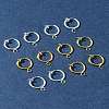 12Pcs 2 Colors Brass Clip-on Hoop Earring Findings KK-FS0001-48-9