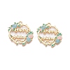 Rack Plating Alloy Enamel Pendants LS-ENAM-N056-369KCG-03-1