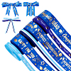 6Pcs 6 Styles Graduation Season Gold Stamping Polyester Printed Ribbon OCOR-PH0005-03-1