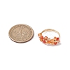 Natural Carnelian Finger Rings RJEW-TA00198-01-3