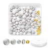 96Pcs Synthetic Howlite Round Beads Kit for DIY Jewelry Making DIY-FS0002-02-1