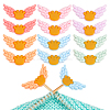 Wing Food Grade Eco-Friendly Silicone Focal Beads SIL-NB0001-43-1