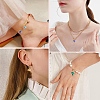 20Pcs Brass Micro Pave Cubic Zirconia with Glass Charms KK-YW0002-93-6