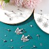 150Pcs 3 Size 202 Stainless Steel Ball Stud Earring Findings STAS-SP0001-53-4