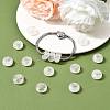 Natural Quartz Crystal European Large Hole Beads X-G-Q442-22-4