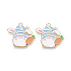 Alloy and Enamel Pendants ENAM-T021-21E-1