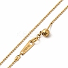 Ion Plating(IP) 304 Stainless Steel Ball Chain Necklace for Women STAS-E185-01G-2