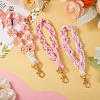 3Pcs 3 Style Cotton Handmade Braided Wrist Lanyard Pendant Decorations AJEW-TA0001-47A-5