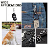 20Pcs 2 Colors Zinc Alloy Rock Climbing Carabiners KEYC-AR0001-02-5