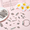 60Pcs 20 Styles Tibetan Style Alloy Connector Charms TIBE-SC0002-51-4