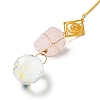 Wire Wrapped Nuggets Natural Quartz Crystal Pendant Decorations LS-HJEW-C008-01B-G-2