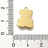 Ion Plating(IP) 304 Stainless Steel Pave Shell Pendants STAS-K263-62G-3