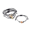 Adjustable Waxed Polyester Cord Braided Bracelets BJEW-JB06542-1