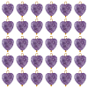 SUPERFINDINGS 30Pcs Natural Lepidolite/Purple Mica Stone Pendants FIND-FH0004-65-1