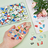 291Pcs 3 Colors Porcelain Mosaic Tiles PORC-WR0001-01A-3