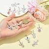 14Pcs 7 Style Acrylic & Alloy Pendant Decorations HJEW-FS00075-4