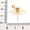 Brass Micro Pave Cubic Zirconia Pendants KK-T080-12G-3