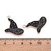 Halloween Theme Alloy and Enamel Pendants ENAM-T021-30E-02-3