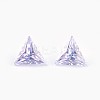 Cubic Zirconia Pointed Back Cabochons ZIRC-WH0001-A06-1