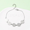 Religion 304 Stainless Steel Link Bracelets for Women BJEW-F524-03P-1