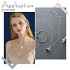 60Pcs 2 Styles Transparent Glass Pendants FIND-AR0005-07-6