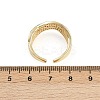Brass Micro Pave Cubic Zirconia Cuff Rings for Women RJEW-D326-09G-5