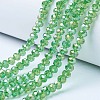 Electroplate Glass Beads Strands EGLA-A034-T4mm-B11-1