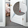 8Pcs Galvanized Iron & Rubber Wooden Door Hanging Support Wheel FIND-OC0013-80A-5
