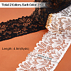 10Yards 2 Colors Stretch Nylon Flower Embroidery Lace Ribbon OCOR-PH0005-87-2