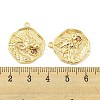Brass Micro Pave Cubic Zirconia Pendants KK-P258-19G-02-3