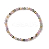 Natural Multicolor Tourmaline Beads Stretch Bracelets for Women BJEW-JB13374-2