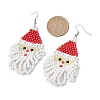 Glass Seed Dangle Earrings EJEW-JE06214-3