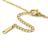 304 Stainless Steel Pendant Necklaces NJEW-Z025-03G-3