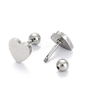Tarnish Resistant 201 Stainless Steel Barbell Cartilage Earrings EJEW-R147-41-3