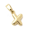 Brass Letter Charms KK-G554-22G-X-1