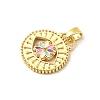 Brass Enamel Pendants KK-I378-07G-3
